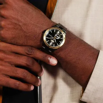 Boss Troper Automatic watch with black bracelet